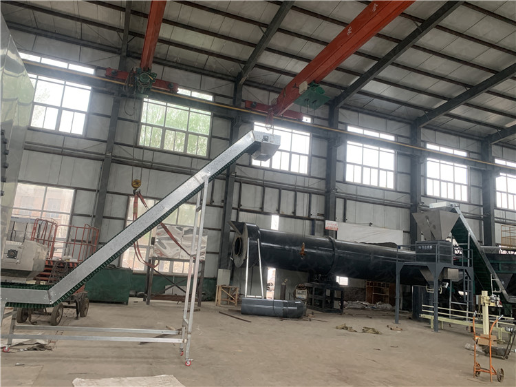 雞糞有機肥生產顆粒線稱重自動包裝機設備客戶現場