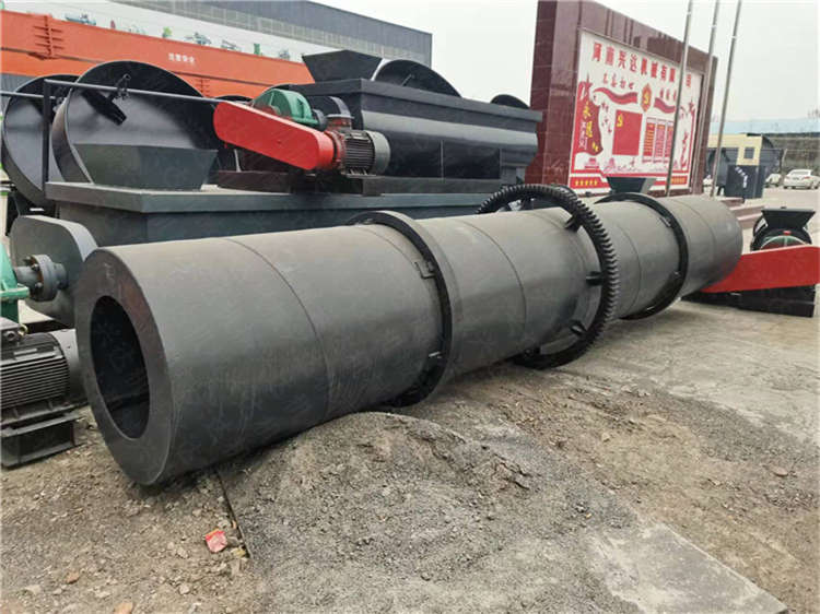 回轉式有機肥包膜機設備特點,顆粒生產線包衣機,肥料加工設備