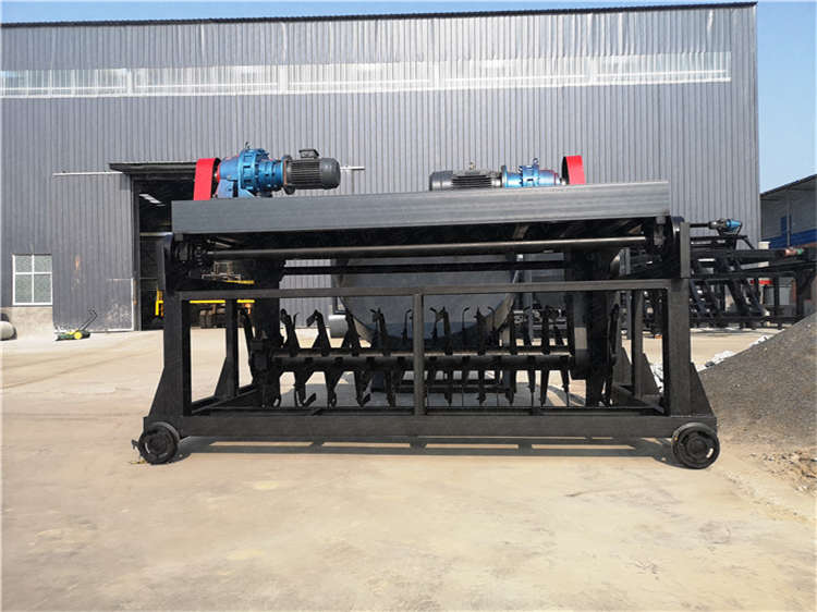 糞便翻堆發(fā)酵設備,豬糞簡易槽式翻拋機,養(yǎng)殖場有機肥生產(chǎn)線設備